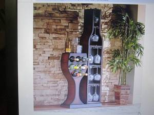lot 385 image: Conversation Piece Wine Rack open b...