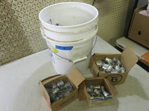 Assorted EMT Connectors in 5 Gallon...