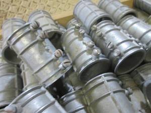 Wood Box Full of 1 14 Couplings  ...