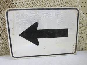 Metal Reflective Arrow Street Sign ...