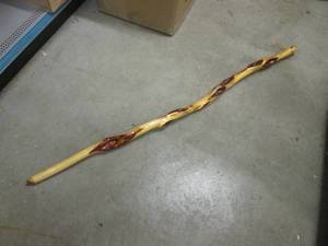 Solid Wood Walking Stick 59 Long  ...