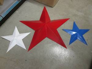 3pc Metal Wall Hanging Stars Large ...