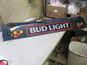 4 ft Bud Light Beer Pool Table Ligh...