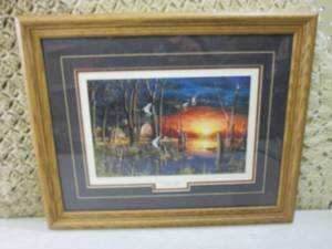 Framed Jim Hansel Autumn Visitors...