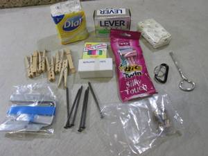 Assorted Bar Soap Razors Etc  CSB...
