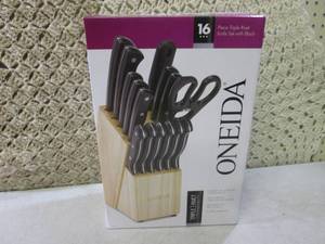 16pc Triple Rivet Knife Set with Bl...