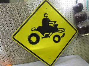 Metal ATV Street Sign 32 34 x 32 ...