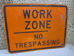 Metal Reflective Work Zone Sign 24...