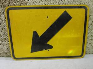 Metal Reflective Arrow Street Sign ...