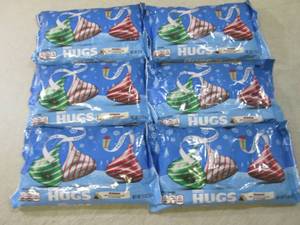 6 Bags of Hersheys Hugs Best by Aug...