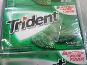 12 Packs of Trident Spearmint Gum B...