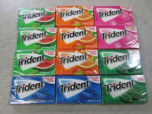 12 Assorted Packs of Trident Gum  B...
