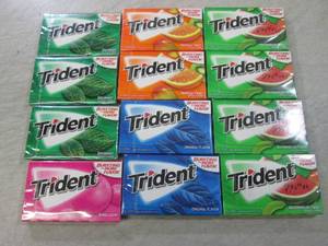 12 Assorted Packs of Trident Gum  B...