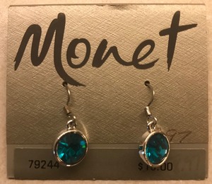 Monet Pair of Earrings - Teal Stone