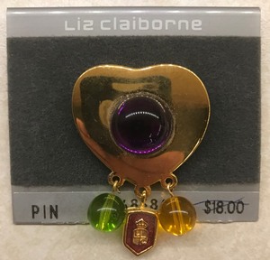 Liz Claiborne Heart Pin