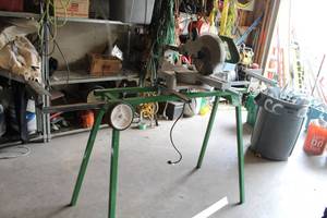 lot 13 image: Superior Power Tools Sliding Compound Mitre Saw SMS112 w Table