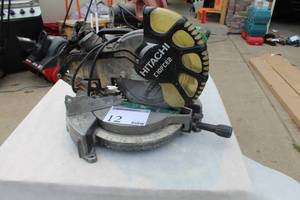 lot 12 image: Hitachi Compound Miter Saw 10 C10FCE2