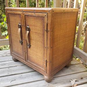 lot 514 image: Woven Rattan Side Table