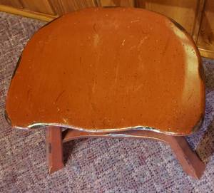 lot 901 image: Tractor Seat Wooden Stool