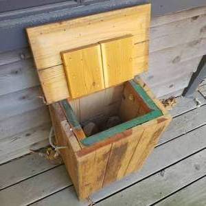 lot 2801 image: Rustic Firewood Box