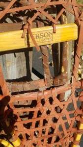 lot 2405 image: Iverson Seek Wilderness Wood Frame Snow Shoes with Tiny Snow Shoes