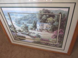 Shadow Mountain print, framed 44x3...
