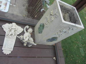 Bubbler fountain, 12x12x26...