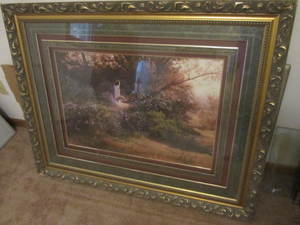 Morning Stroll print, 3-D matted, 4...