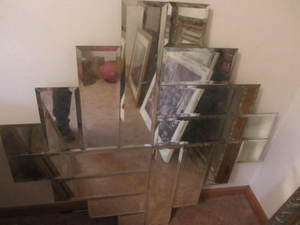 Mirror abstract, 40x40...