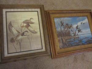 Waterfowl oil by Maase - framed 22...