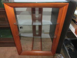 Curio cabinet, tapered from 24 to ...