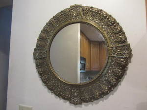 Mirror, metal framed 26.5D...