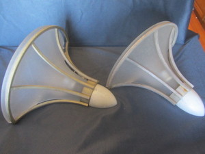Wall mount up-lights, pair 17Wx13...