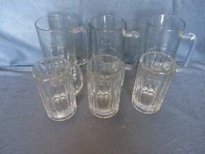 Mugs glass 32oz (3) an 20oz (3)...