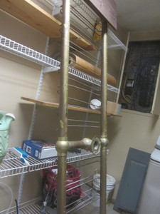 Brass tubing, 24x87...