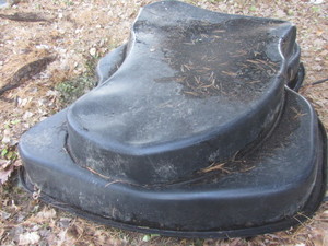 Pond liner - bilevel, approx 70x85...