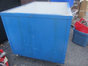 Roller material bin - angle iron fr...