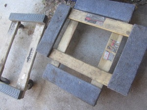 Hardwood dollies two 30x18 with ...