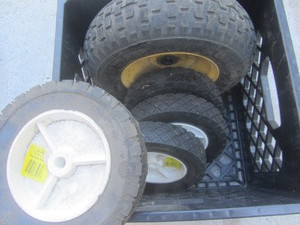 Plastic wheels 8x1.75 - qty 4, wh...