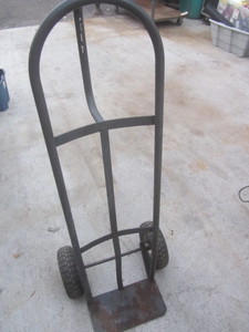 Hand truck, pneumatic tires...