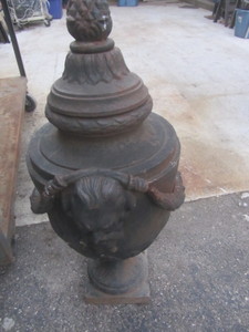 Garden sculpture, cast three piece ...