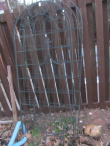 Garden trellis, qty 4, plant hanger...