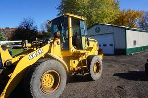 John Deere 444H Wheel Loader  Bucket & Forks