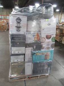 lot 117 image: WHOLESALE MIXED PALLET OF SMALL KITCHEN APPLIANCES AND MASSAGE ITEMS