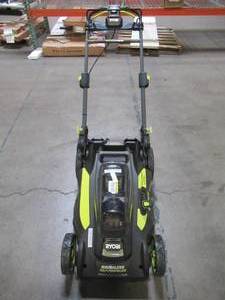 lot 5 image: Ryobi 20 in. Brushless Cordless Walk Behind Self-Propelled Lawn Mower RY401120-Y