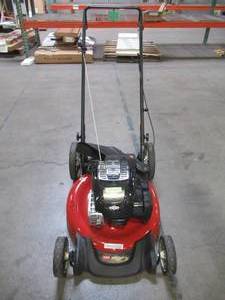 lot 6 image: Toro Recycler 21 in. Briggs and Stratton High Wheel Gas Walk Behind Push Mower 21320