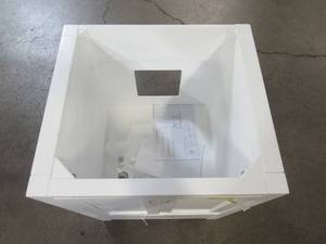 lot 127 image: Virtu USA Caroline Avenue 24 in. Vanity Cabinet Only in White GS-50024-CAB-WH