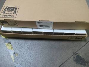 lot 715 image: FULL CASE OF (16) Fiberon HomeSelect White Composite Deck Post Sleeve POST SLV COMP 48 WH (Fits Common Post Measurement 4 X 4 X 48). NEW
