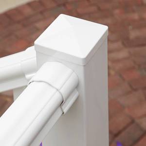 lot 758 image: Fiberon (36-Pack) Fiberon White Bevel Post Sleeve Cap, CAP BEVEL 4 WH - NEW