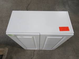 lot 139 image: Hampton Bay Benton Assembled 27x36x12.5 in. Wall Cabinet in White BT2736W-WH